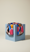 Silk Scarf with Graphic Print